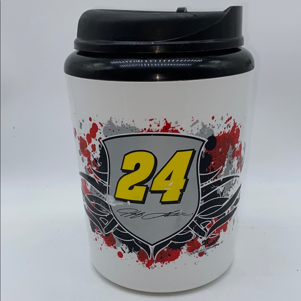 Nascar 24 Super Insulated Jumbo Travel Mug with Handle Hendrick Motorsports 8”